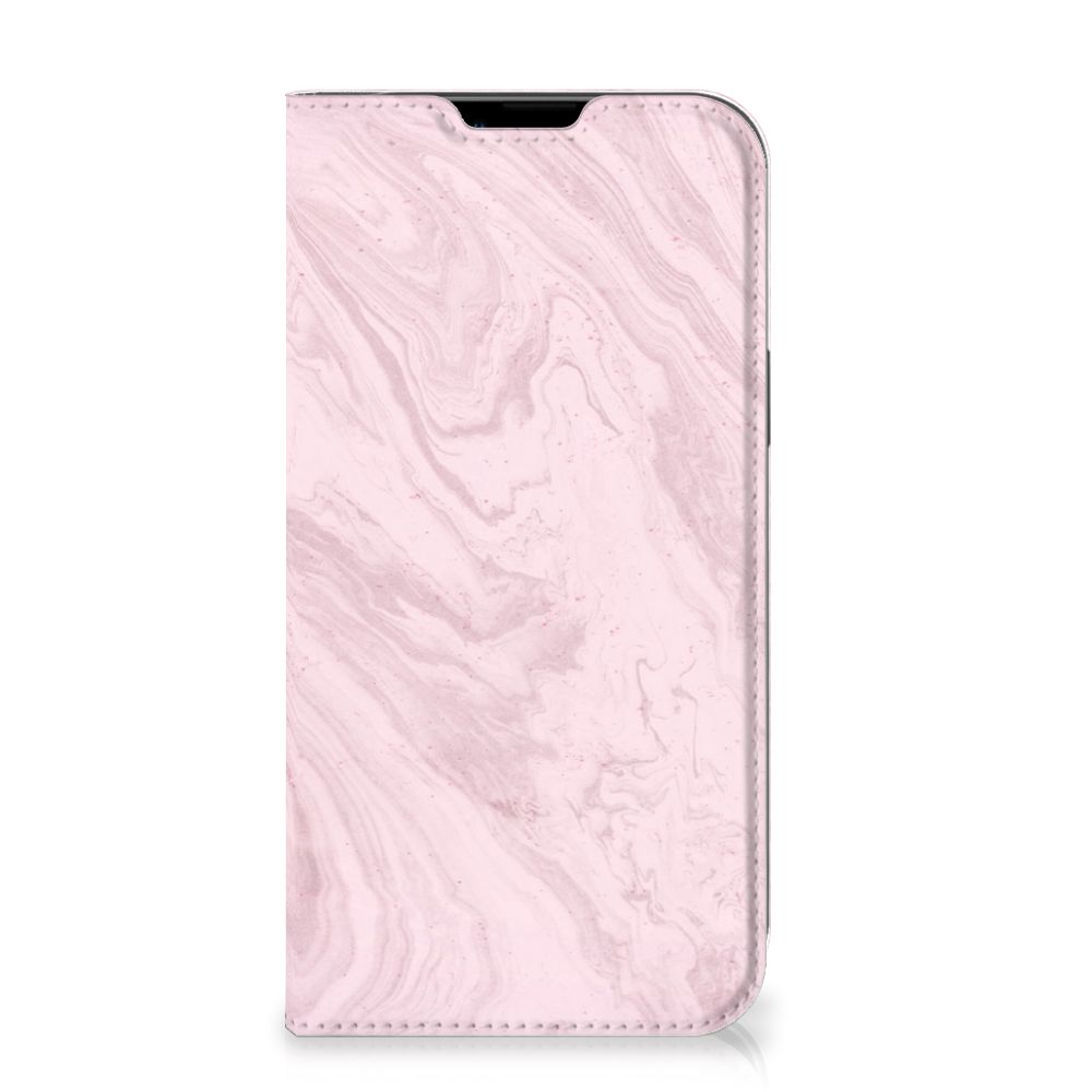 Apple iPhone 14 Plus Standcase Marble Pink - Origineel Cadeau Vriendin