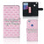 Huawei P10 Lite Portemonnee Hoesje Flowers Pink DTMP