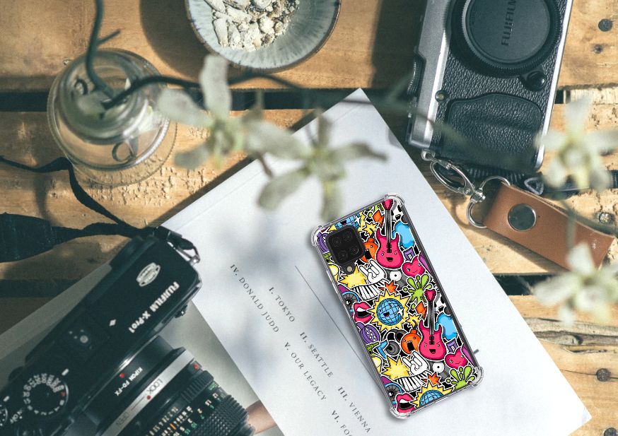 Samsung Galaxy A12 Anti Shock Bumper Case Punk Rock - B2C Telecom