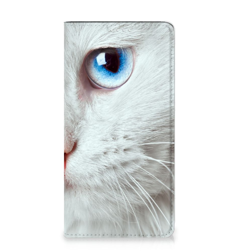 Samsung Galaxy A54 Hoesje maken Witte Kat - B2C Telecom