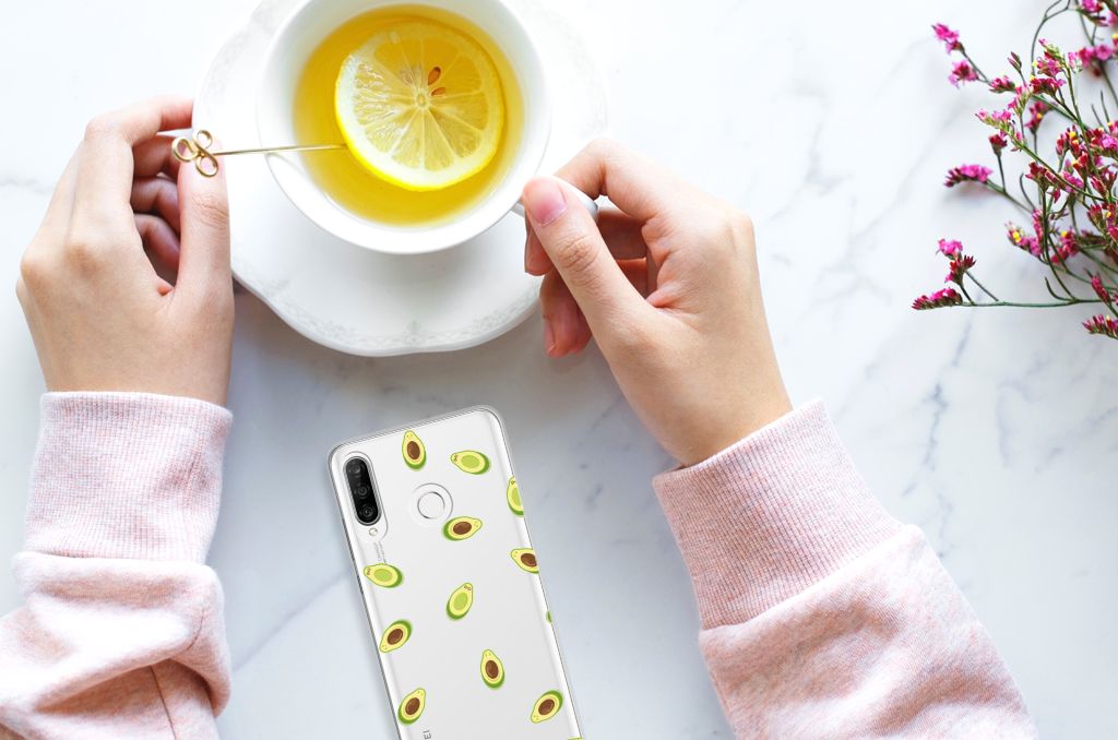 Huawei P30 Lite Siliconen Case Avocado