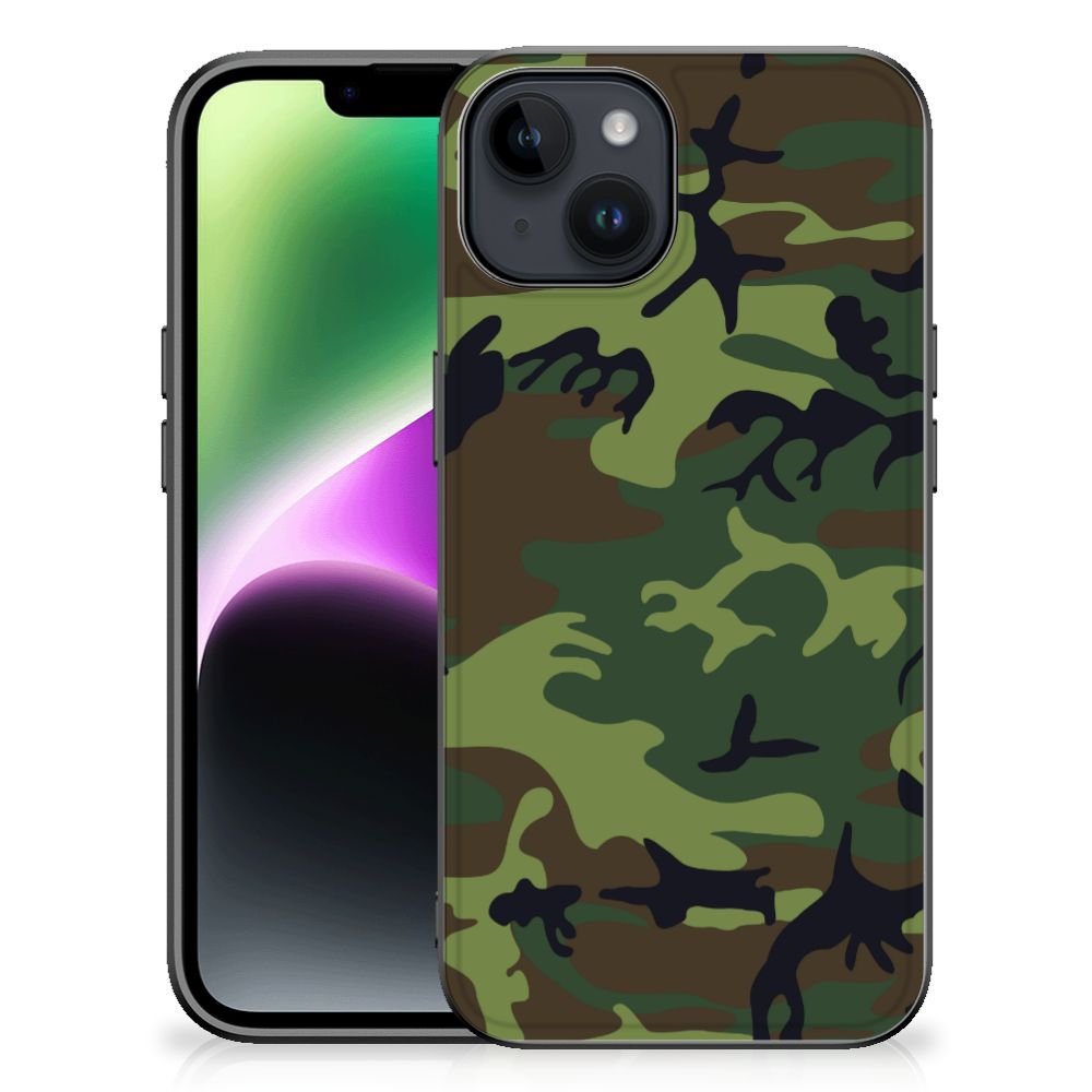 iPhone 15 Back Case Army Dark