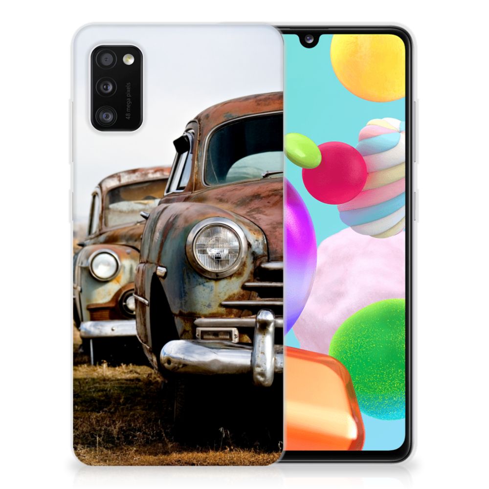 Samsung Galaxy A41 Siliconen Hoesje met foto Vintage Auto B2C Telecom