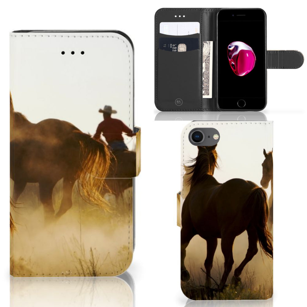 iPhone 7 | 8 | SE (2020) | SE (2022) Telefoonhoesje met Pasjes Design Cowboy