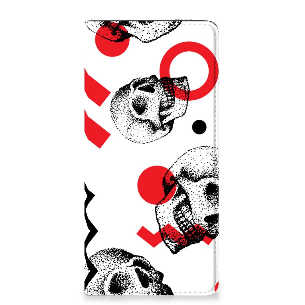 Mobiel BookCase Samsung Galaxy A33 5G Skull Red - B2C Telecom