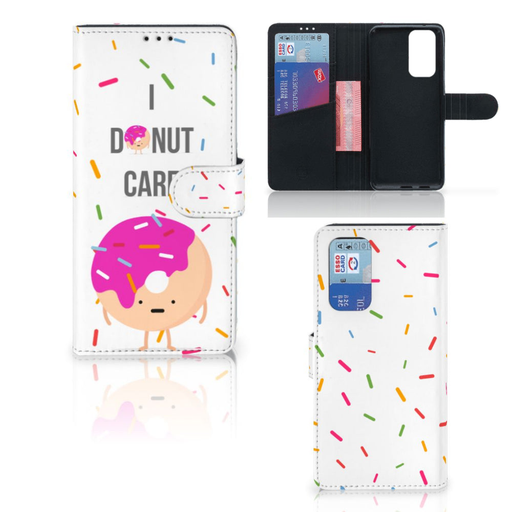 OnePlus 9 Pro Book Cover Donut Roze
