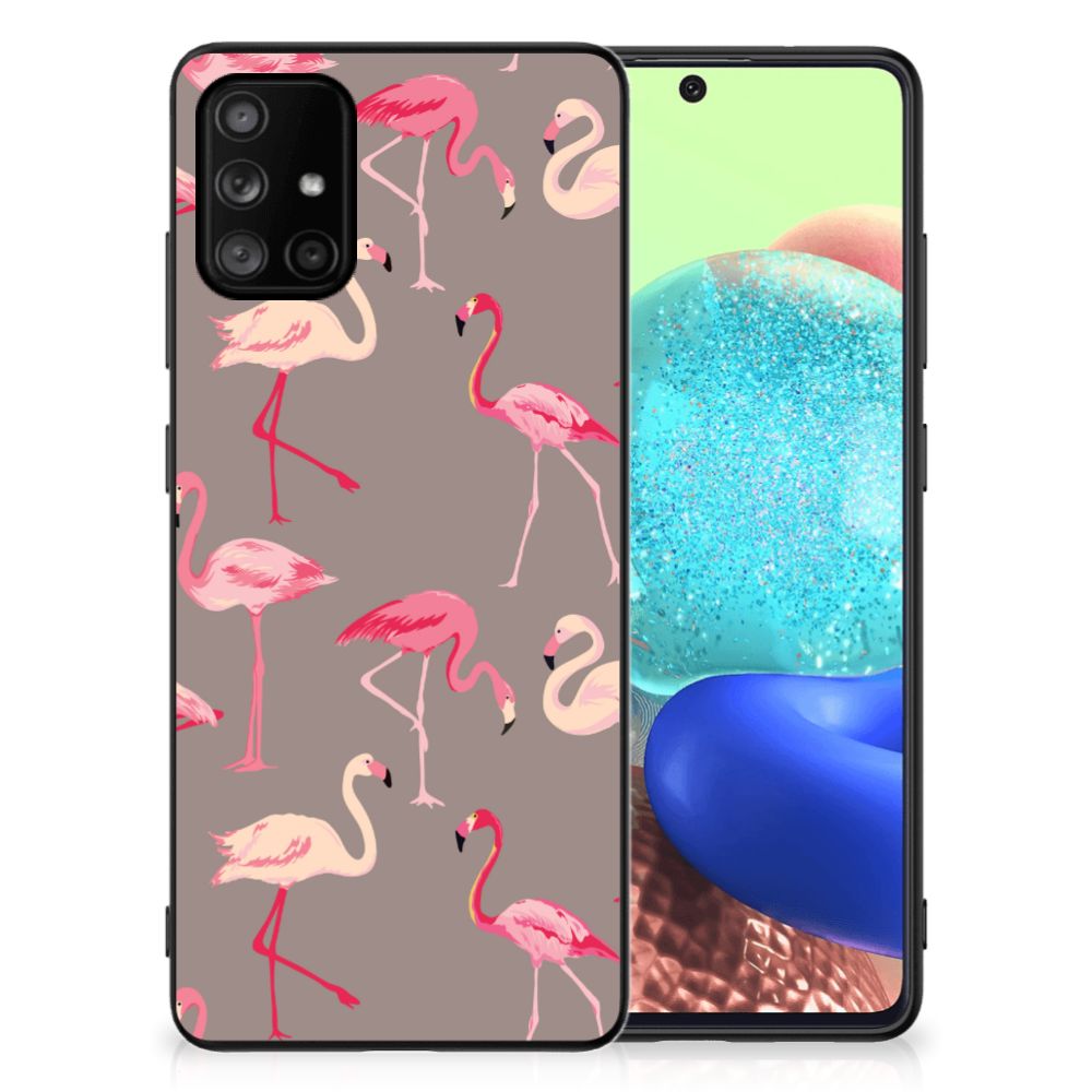 Samsung Galaxy A71 Dierenprint Telefoonhoesje Flamingo