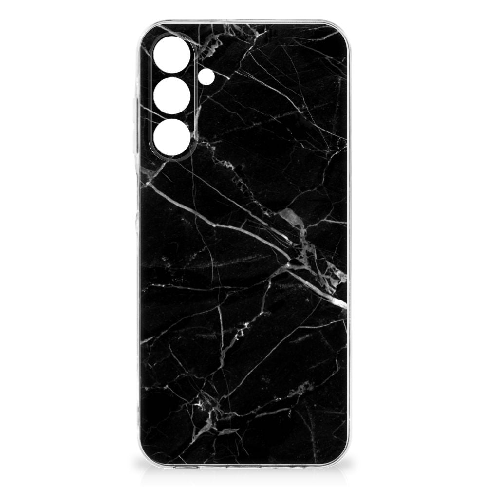 Samsung Galaxy A16 TPU Siliconen Hoesje Marmer Zwart - Origineel Cadeau Vader