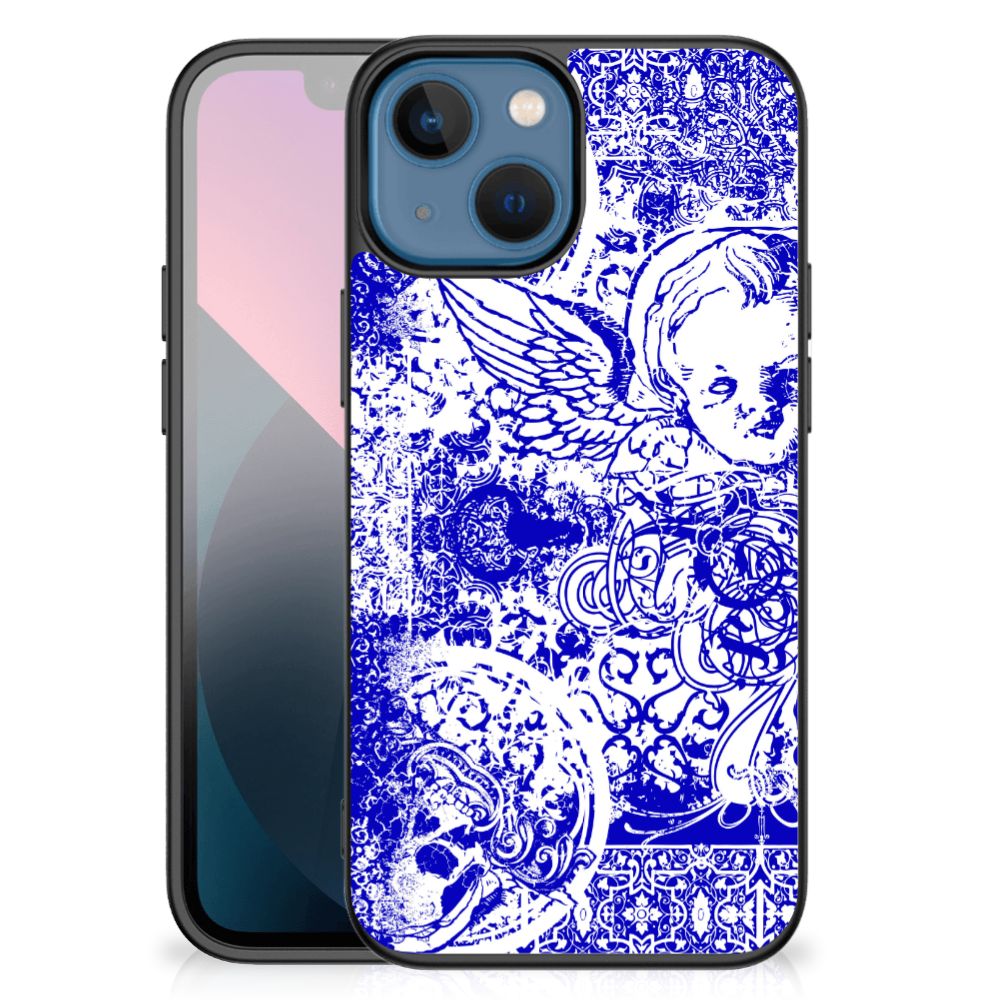 Telefoonhoesje Apple iPhone 13 mini Angel Skull Blauw B2C Telecom
