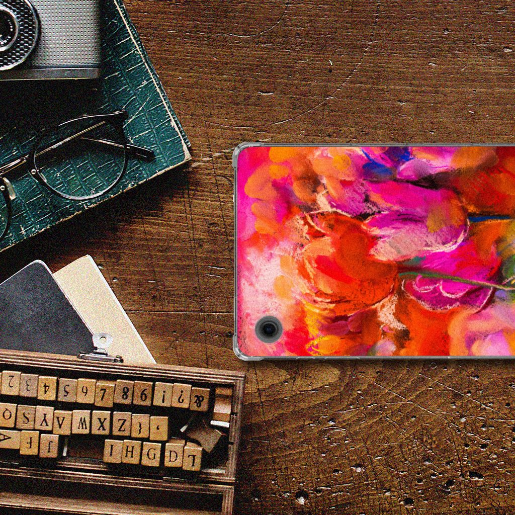 Tablethoes Samsung Galaxy Tab A9 Tulips