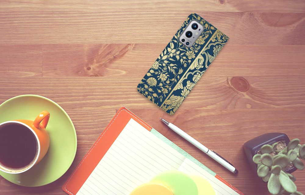 OnePlus 9 Pro Smart Cover Beige Flowers - B2C Telecom