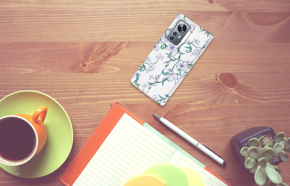 Xiaomi 12 | 12X Uniek Smart Cover Blossom White - B2C Telecom