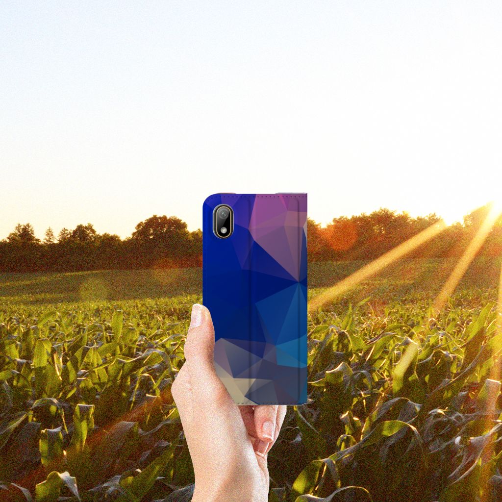 Huawei Y5 (2019) Stand Case Polygon Dark - B2C Telecom