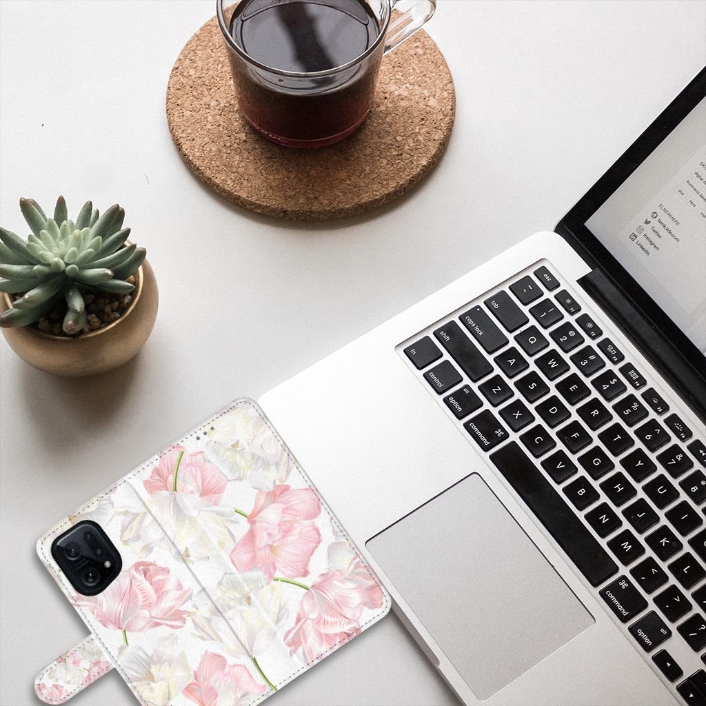 OPPO Find X5 Hoesje Lovely Flowers