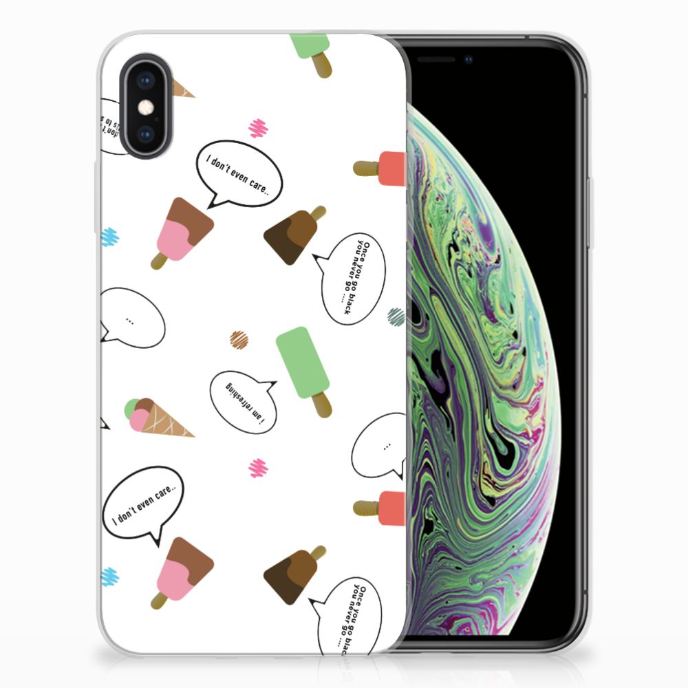 Apple iPhone Xs Max Siliconen Case IJsjes