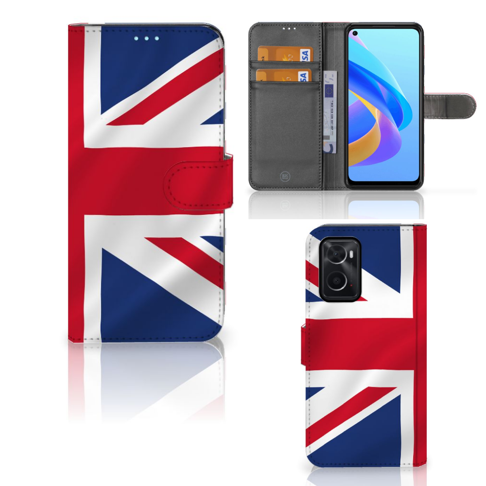 OPPO A76 | A96 Bookstyle Case Groot-Brittannië