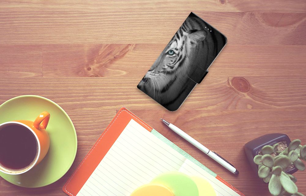 Samsung Galaxy A31 Telefoonhoesje met Pasjes Tijger