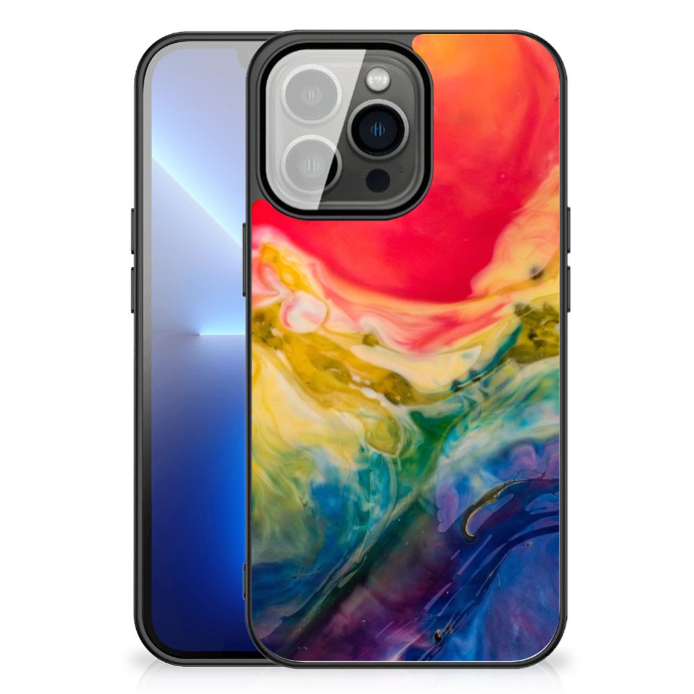 Kleurrijke Telefoonhoesje iPhone 13 Pro Max Watercolor Dark B2C Telecom