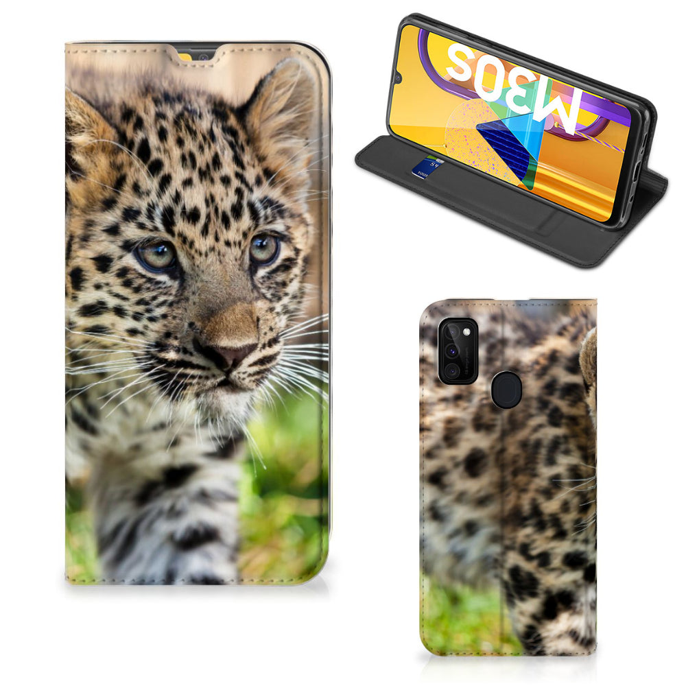 Samsung Galaxy M30s | M21 Hoesje maken Baby Luipaard