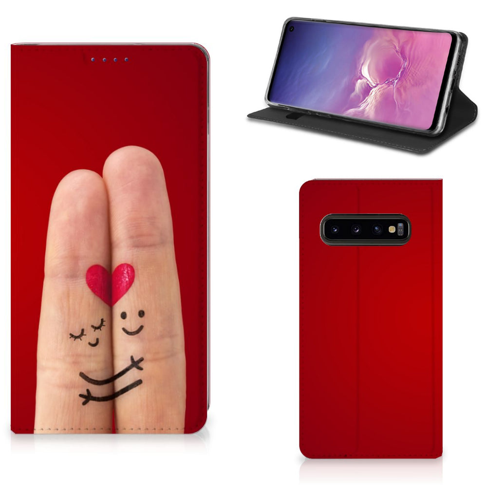 Samsung Galaxy S10 Hippe Standcase Liefde - Origineel Romantisch Cadeau