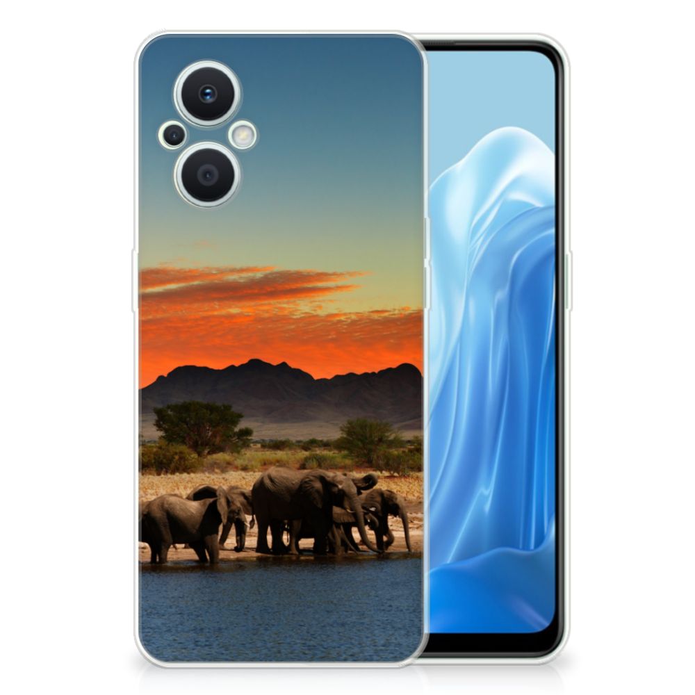 OPPO Reno8 Lite TPU Hoesje Olifanten B2C Telecom