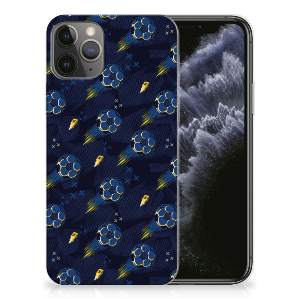 TPU bumper voor Apple iPhone 11 Pro Voetbal met voetbaldesign en sterren.âŊī¸