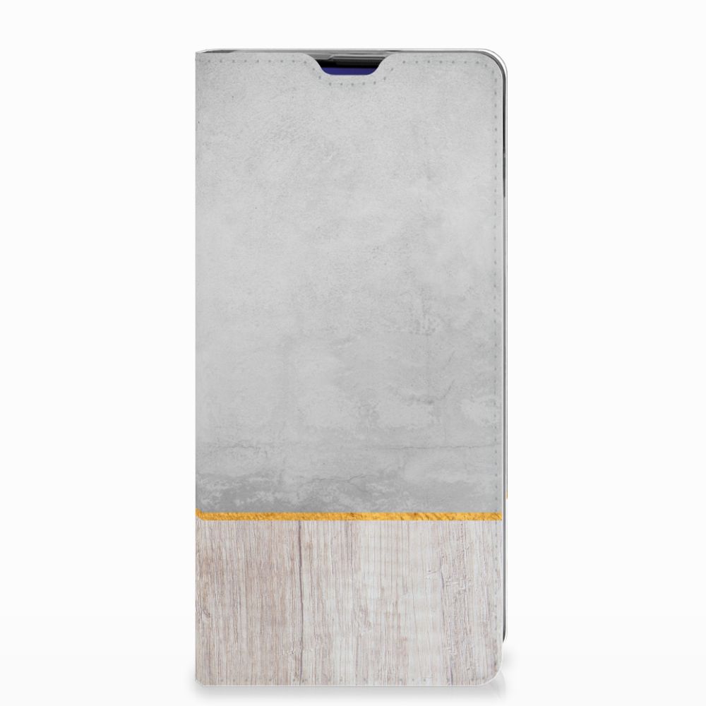 Samsung Galaxy S10 Plus Book Wallet Case Wood Concrete