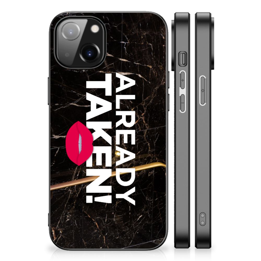 Apple iPhone 13/14 Telefoon Hoesje met tekst Already Taken Black