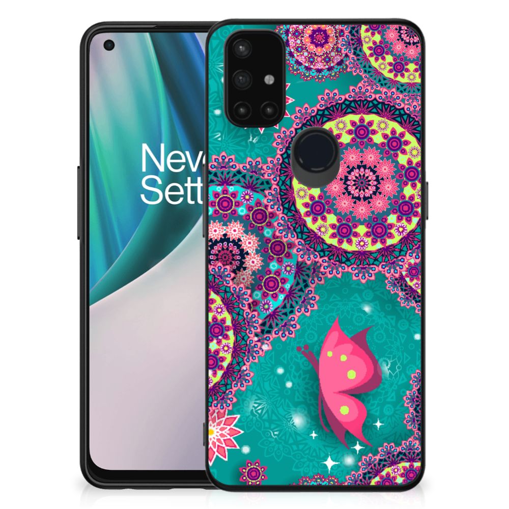 OnePlus Nord N10 5G Leuk Telefoonhoesje Cirkels en Vlinders