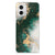 TPU Siliconen Hoesje voor Motorola Moto G73 Marmer Groen