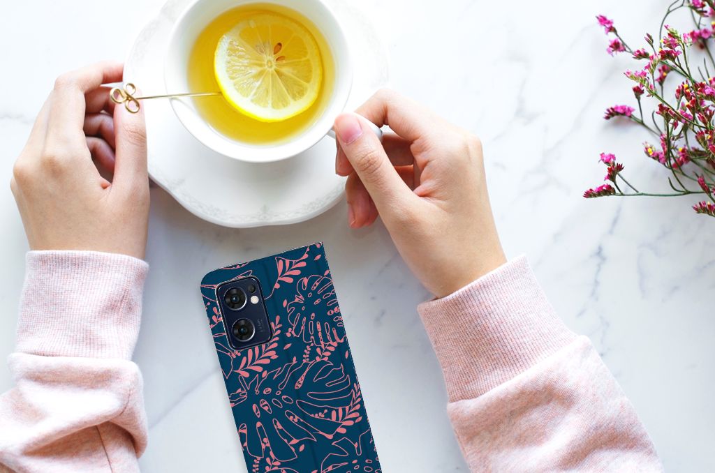 OPPO Find X5 Lite | Reno7 5G Smart Cover Palm Leaves - B2C Telecom