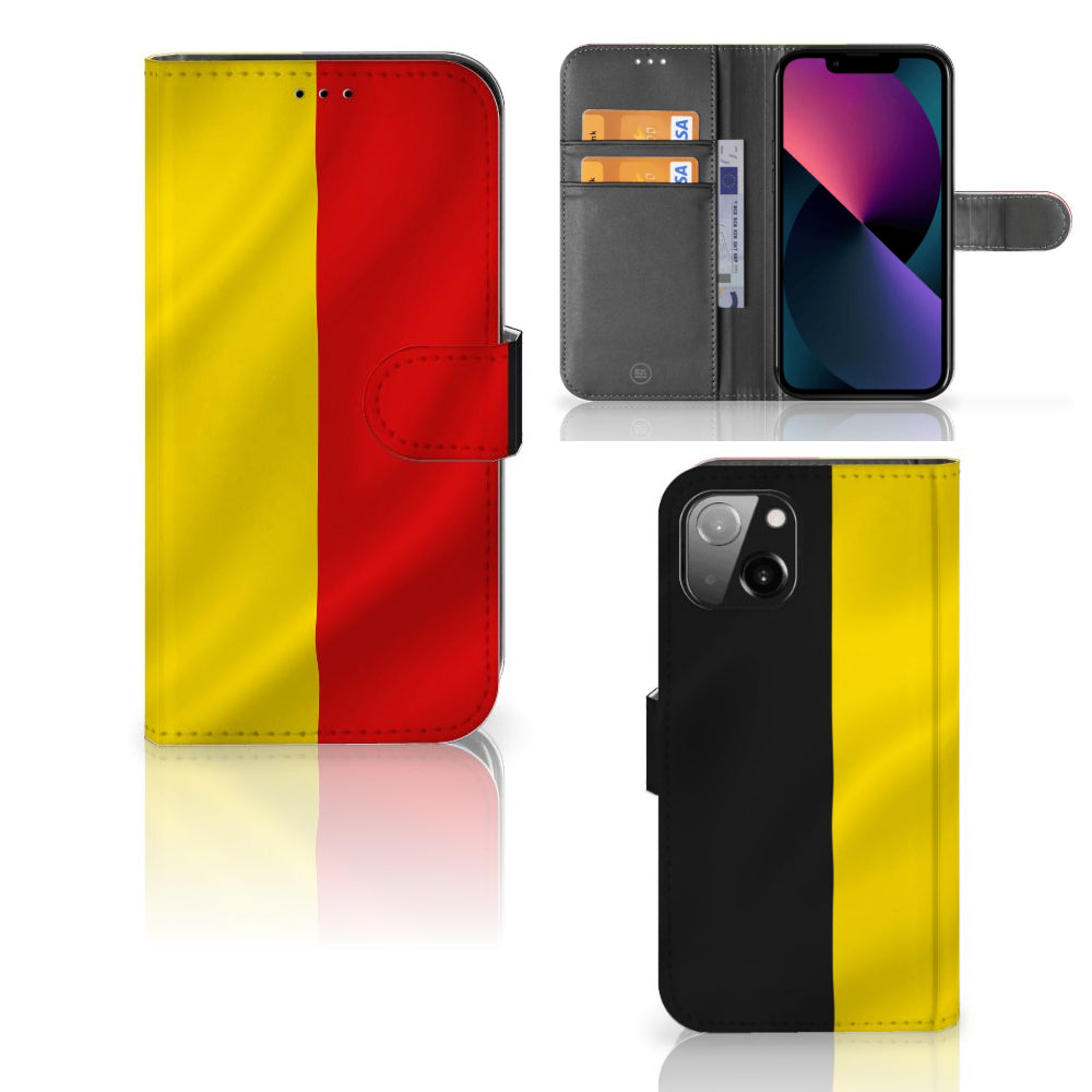 Apple iPhone 13 Bookstyle Case Belgische Vlag