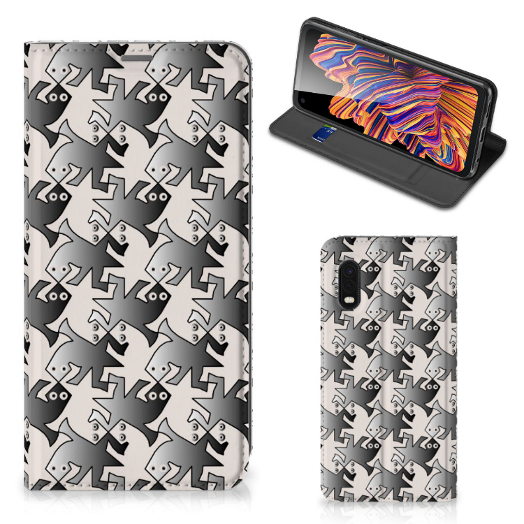 Samsung Xcover Pro Hoesje maken Salamander Grey - B2C Telecom