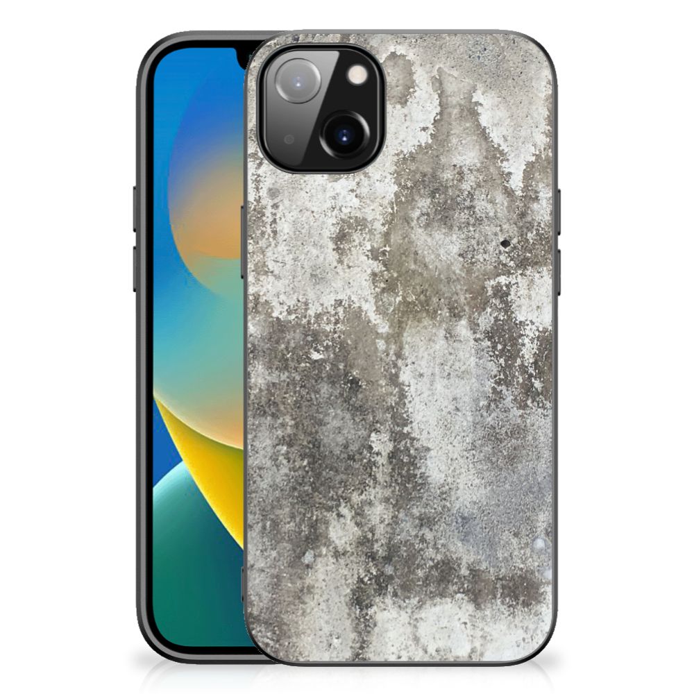 iPhone 14 Plus Marmeren Print Telefoonhoesje Beton Print
