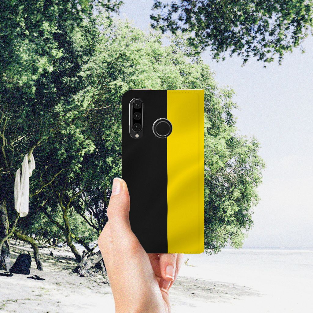 Huawei P30 Lite New Edition Standcase Belgische Vlag - B2C Telecom