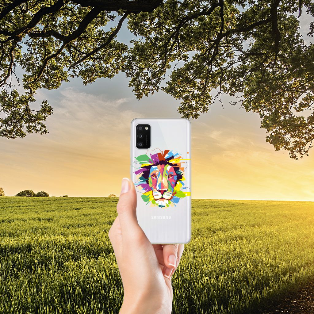 Samsung Galaxy A41 Telefoonhoesje met Naam Lion Color B2C Telecom