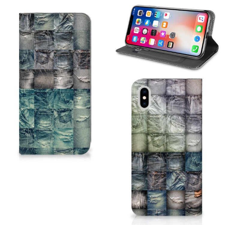 Hippe Standcase Apple iPhone Xs Max Spijkerbroeken