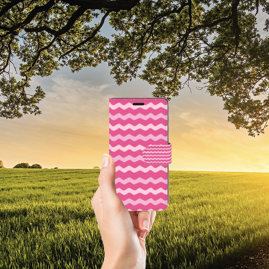 Sony Xperia XZ | Sony Xperia XZs Telefoon Hoesje Waves Pink