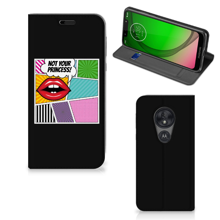Motorola Moto G7 Play Hippe Standcase Popart Princess - B2C Telecom