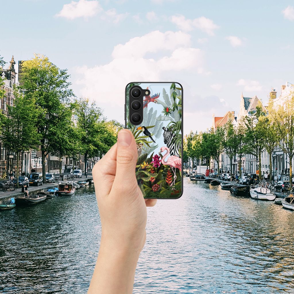 Dierenprint Telefoonhoesje voor Samsung Galaxy S23 Jungle B2C Telecom