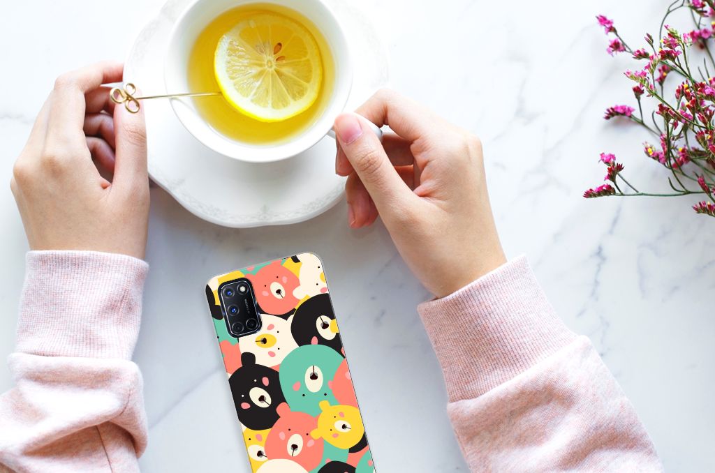 OPPO A52 | A72 Telefoonhoesje met Naam Bears B2C Telecom