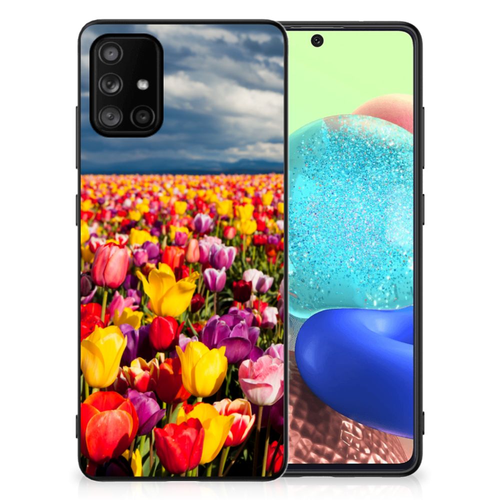 Samsung Galaxy A71 Bloemen Hoesje Tulpen