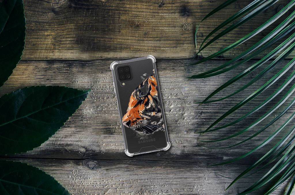 Back Cover Samsung Galaxy A12 Watercolor Tiger - B2C Telecom