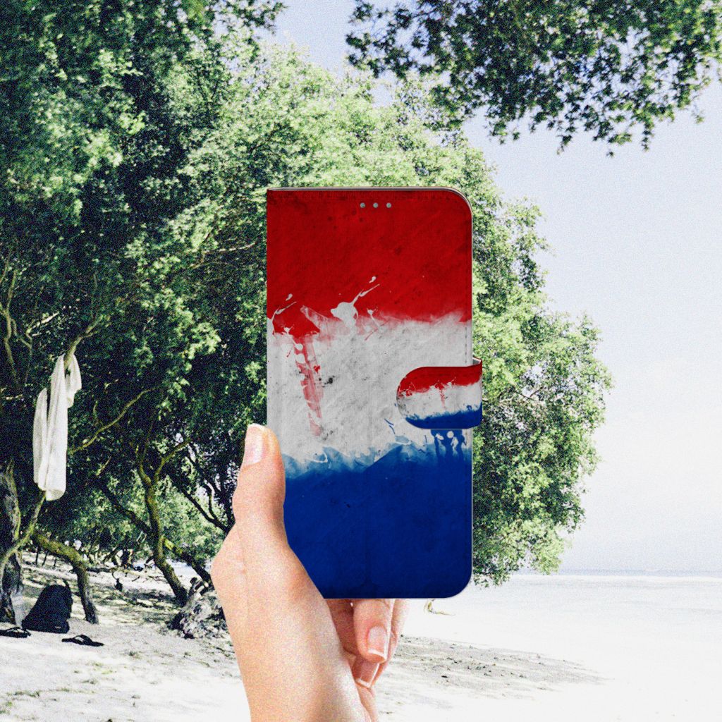Nokia X10 | Nokia X20 Bookstyle Case Nederland met artistiek design van de Nederlandse vlag, perfect voor trots op Nederland.