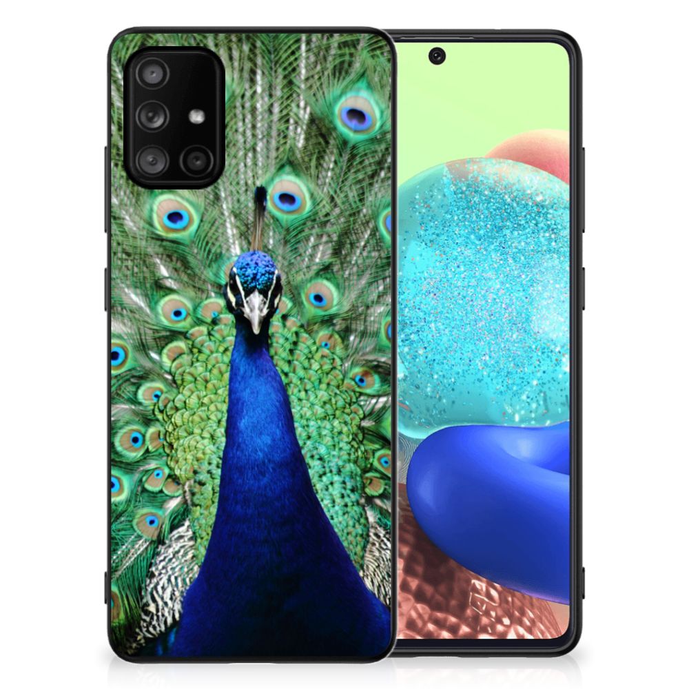 Samsung Galaxy A71 Dierenprint Telefoonhoesje Pauw
