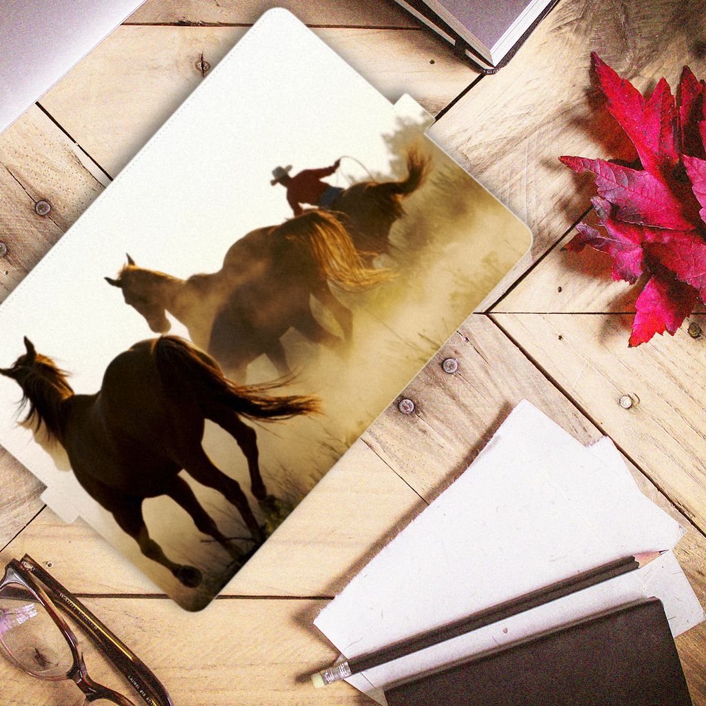 Lenovo Tab E10 Flip Case Design Cowboy