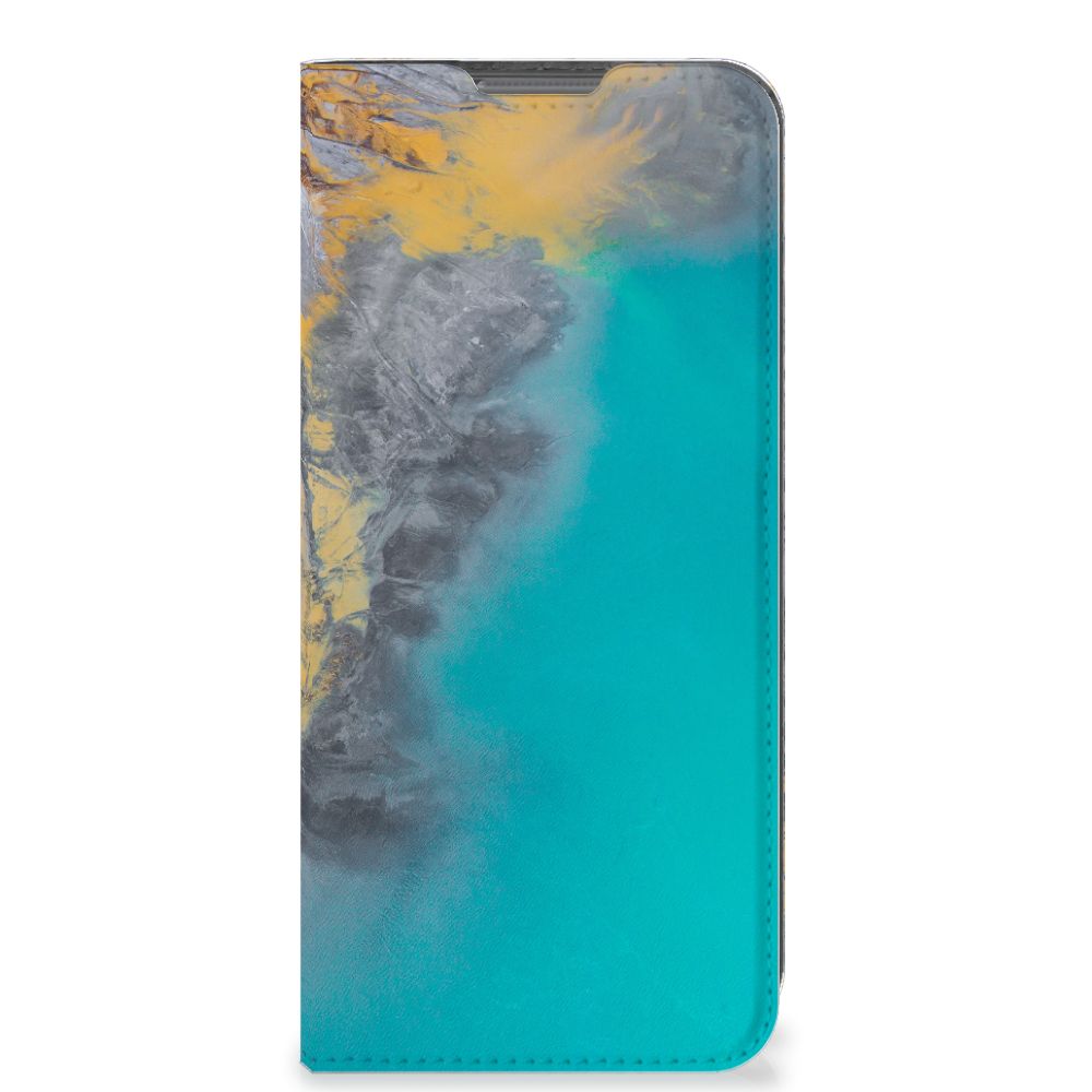 OPPO A77 5G | A57 5G Standcase Marble Blue Gold - B2C Telecom