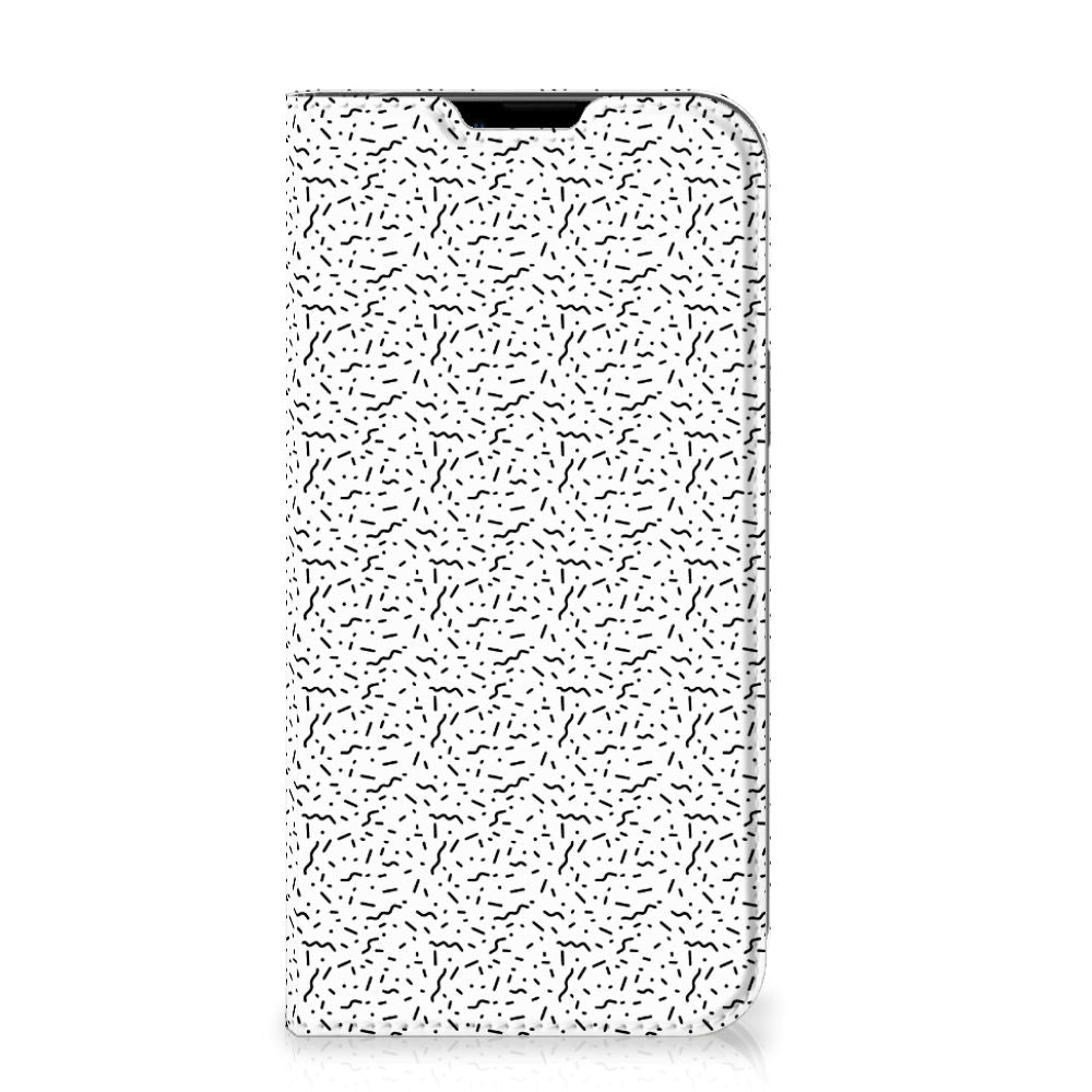 iPhone 14 Plus Hoesje met Magneet Stripes Dots