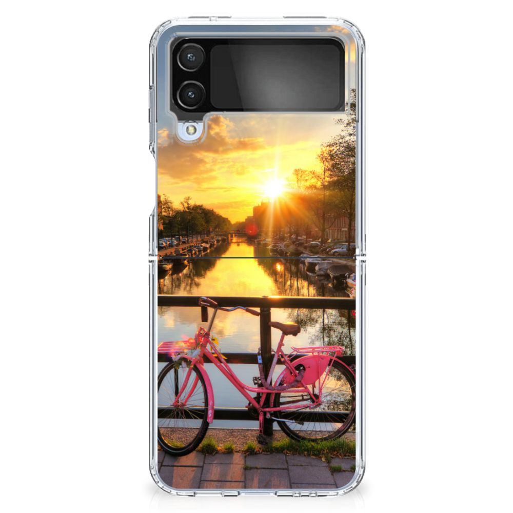 Samsung Galaxy Z Flip 4 Siliconen Back Cover Amsterdamse Grachten