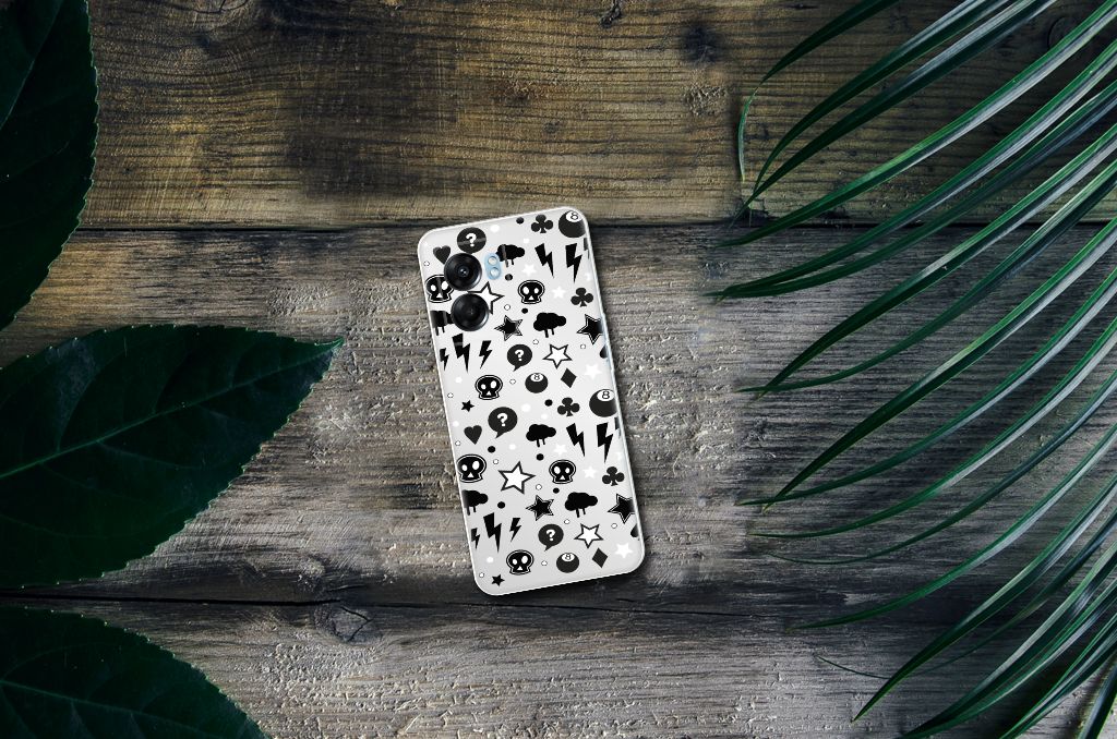 Silicone Back Case OPPO A77 | A57 5G Silver Punk B2C Telecom